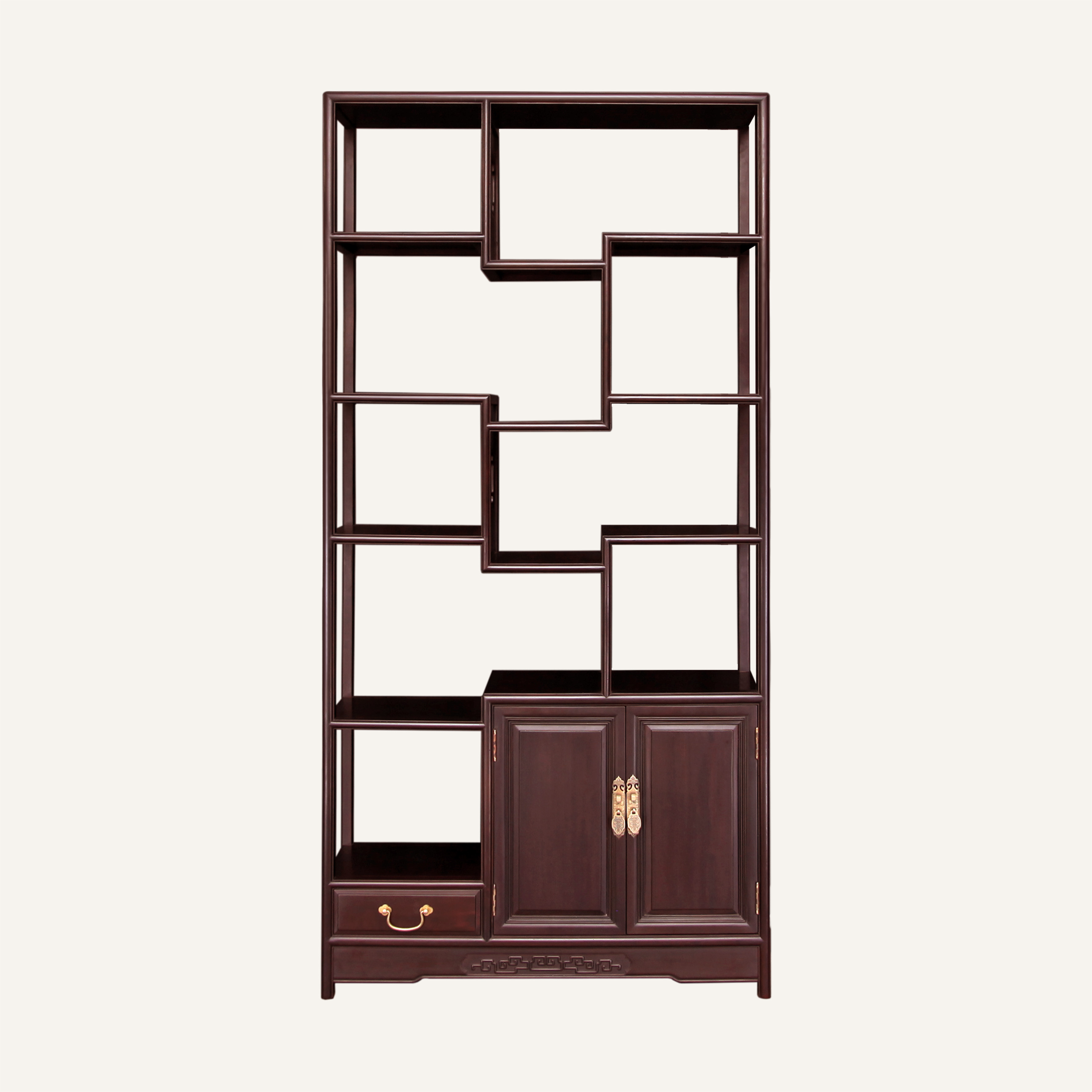 素面直角博古架