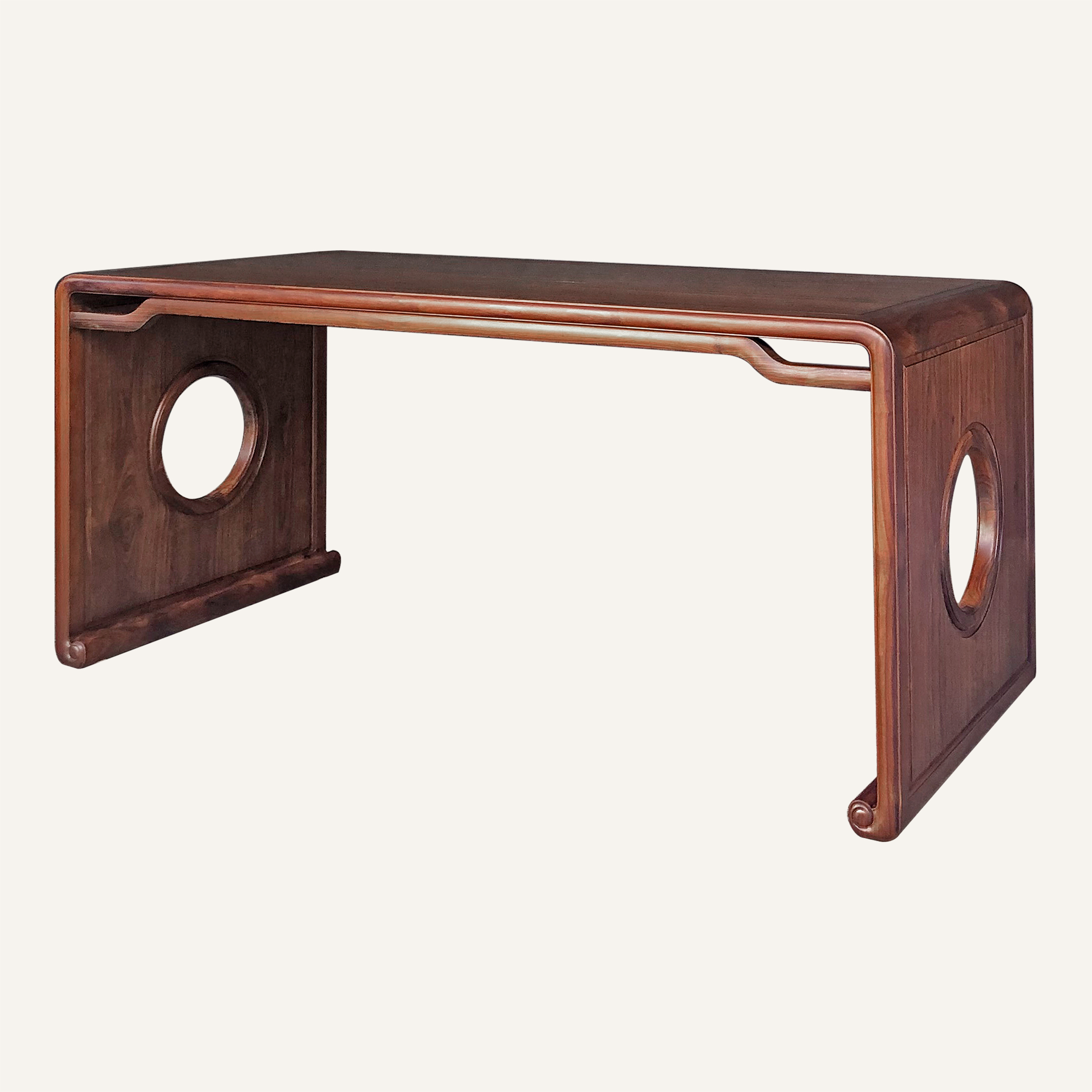 圆角卷书腿画桌