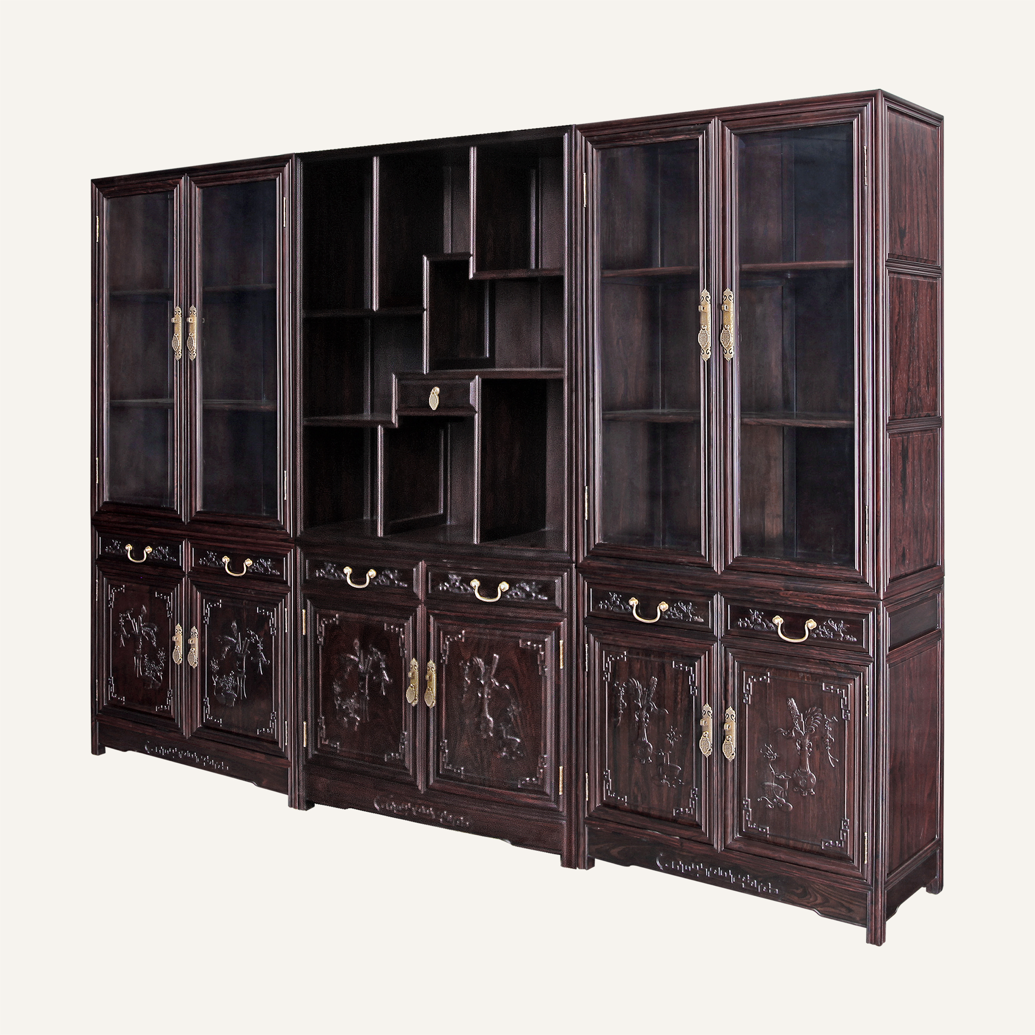 直角书柜三组合2