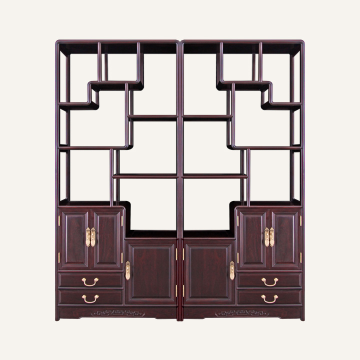 圆角博古架组合