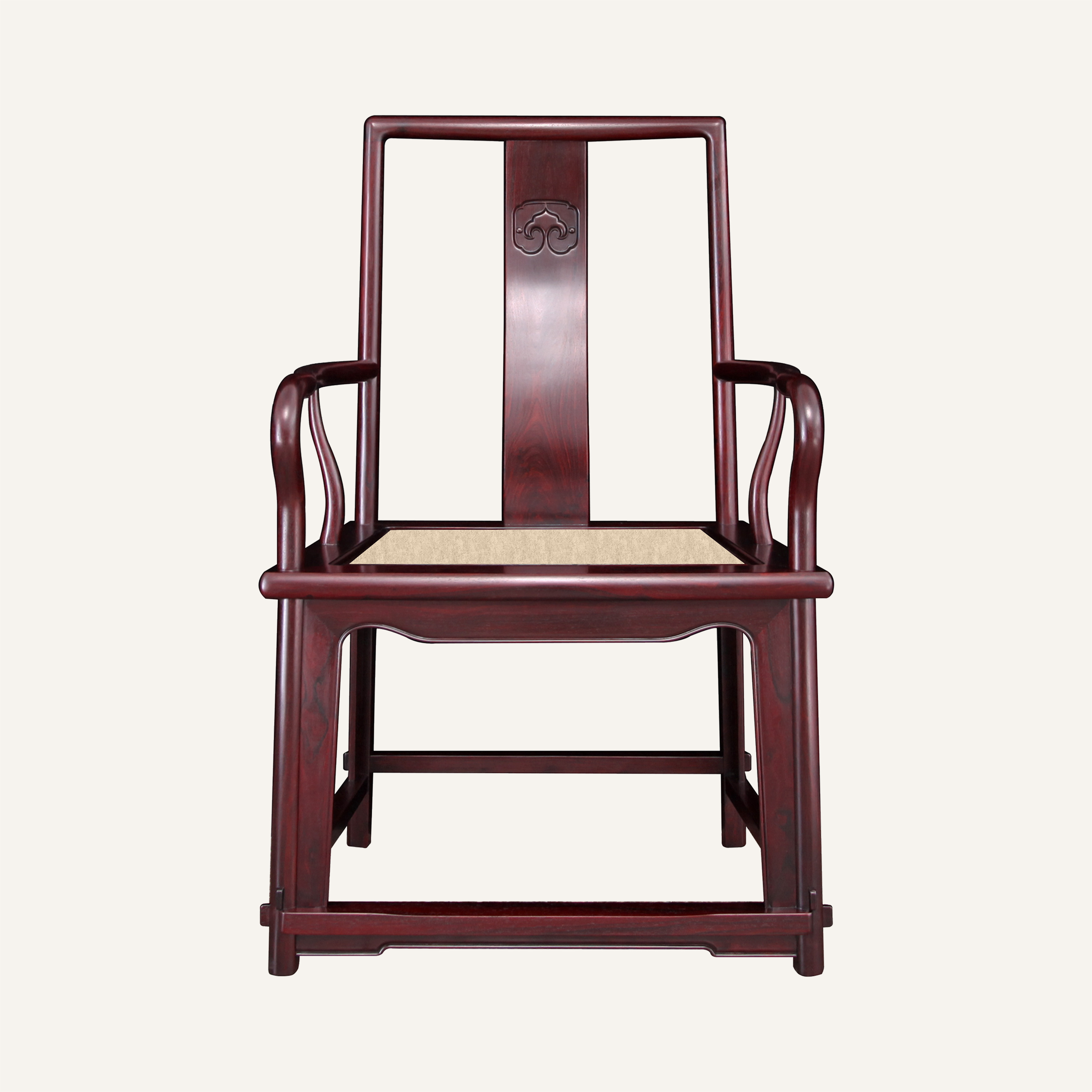 扇面南官帽椅·藤面