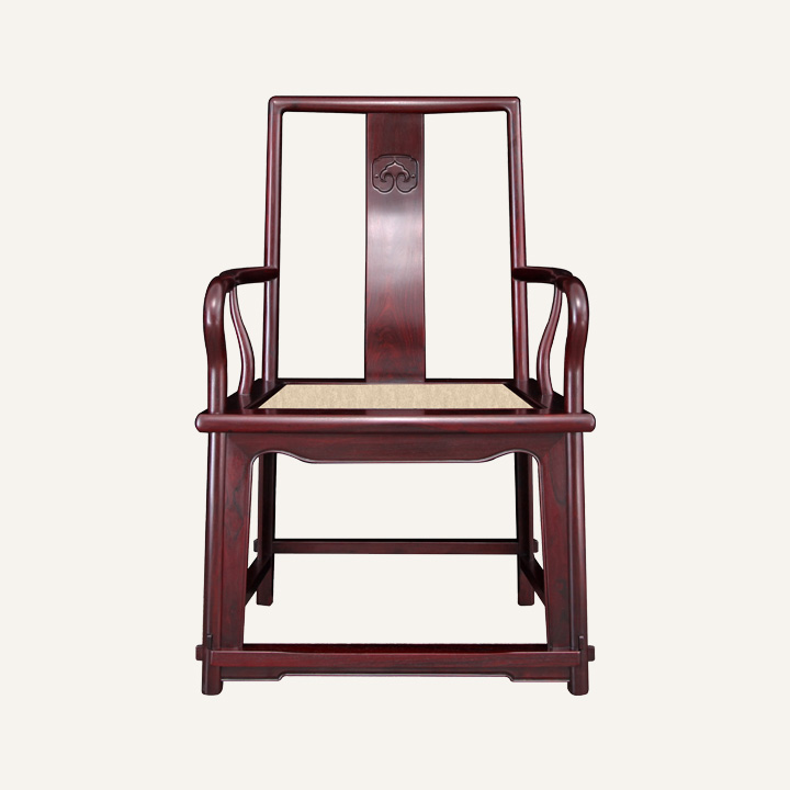 扇面南官帽椅·藤面